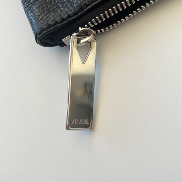 Vince Oversized Fold Over Leather Clutch - Picture 6 of 8